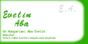 evelin aba business card